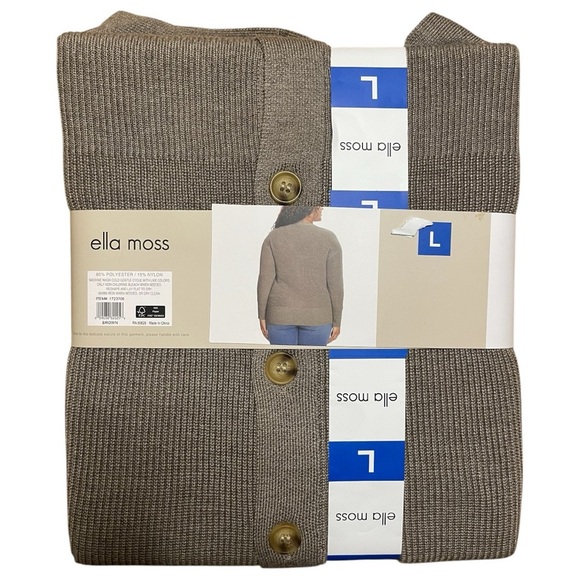 Ella Moss
CARDIGAN BUTTON UP CARDIGAN Size L - Picture 3 of 6